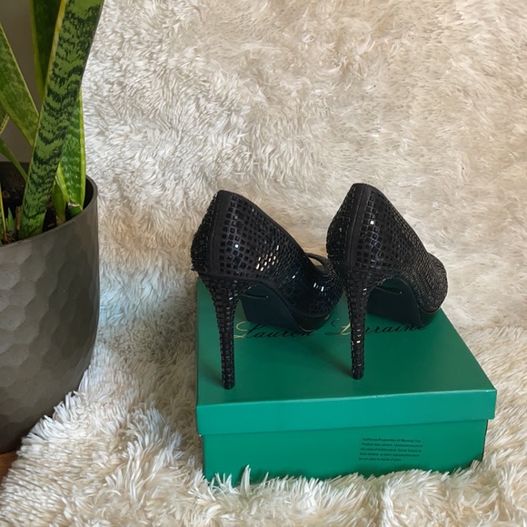 All black, Size 10 with beautiful design all around the shoe. - Picture 3 of 3